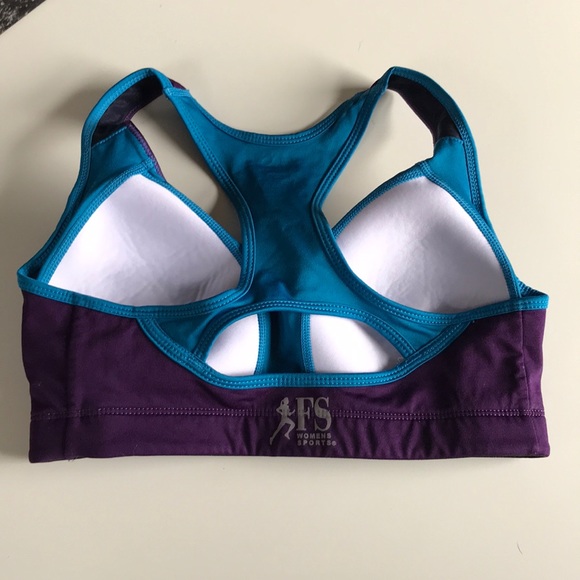 Purple and Turquoise sports bra - Picture 2 of 2